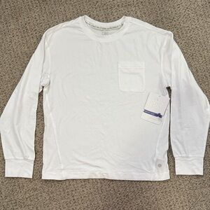 Athleta Girl White Long Sleeve Tee NWT